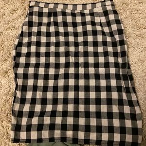 Checkered skirt